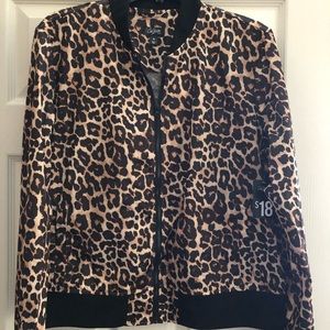Leopard Bomber Jacket